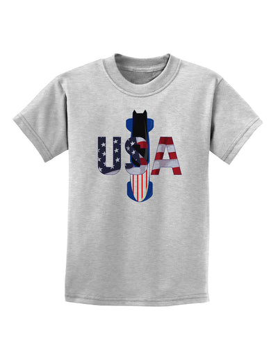 USA Bobsled Childrens T-Shirt by TooLoud-TooLoud-AshGray-X-Small-Davson Sales