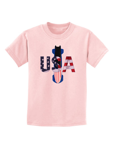 USA Bobsled Childrens T-Shirt by TooLoud-TooLoud-PalePink-X-Small-Davson Sales