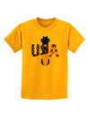 USA Bobsled Childrens T-Shirt by TooLoud-TooLoud-Gold-X-Small-Davson Sales