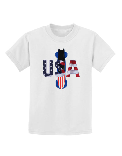 USA Bobsled Childrens T-Shirt by TooLoud-TooLoud-White-X-Small-Davson Sales