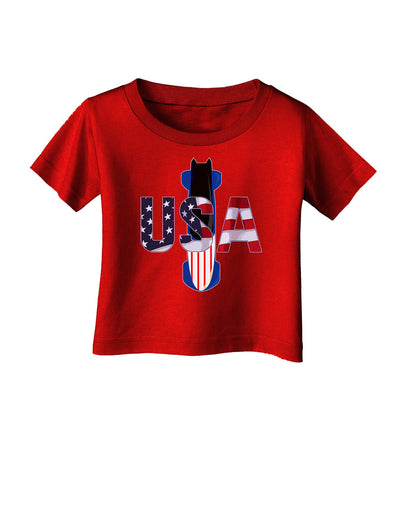 USA Bobsled Infant T-Shirt Dark by TooLoud-TooLoud-Red-06-Months-Davson Sales