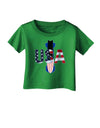 USA Bobsled Infant T-Shirt Dark by TooLoud-TooLoud-Clover-Green-06-Months-Davson Sales