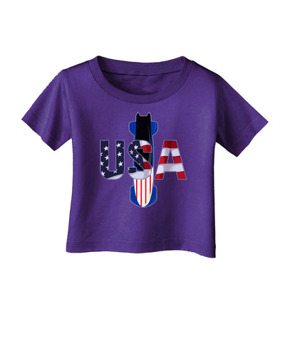 USA Bobsled Infant T-Shirt Dark by TooLoud-TooLoud-Purple-06-Months-Davson Sales