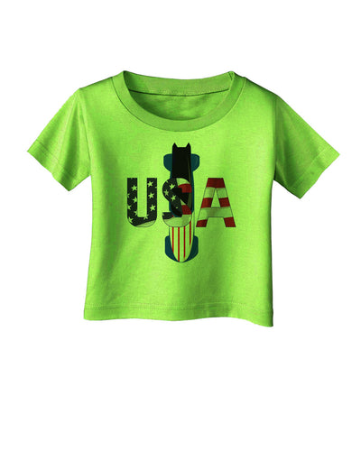 USA Bobsled Infant T-Shirt by TooLoud-TooLoud-Lime-Green-06-Months-Davson Sales