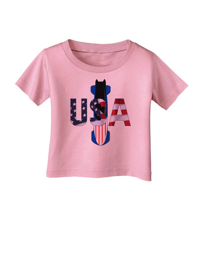 USA Bobsled Infant T-Shirt by TooLoud-TooLoud-Candy-Pink-06-Months-Davson Sales