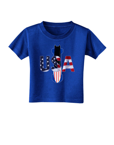 USA Bobsled Toddler T-Shirt Dark by TooLoud-Toddler T-Shirt-TooLoud-Royal-Blue-2T-Davson Sales