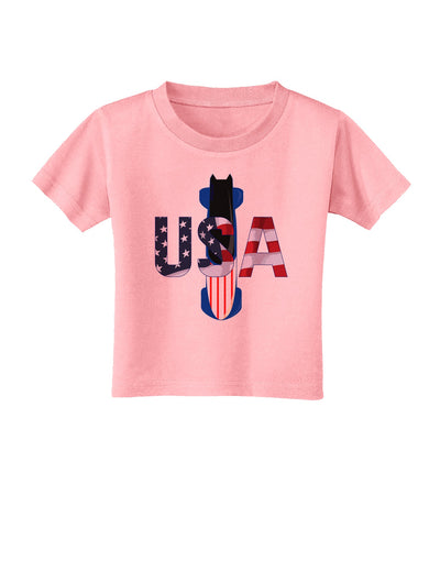 USA Bobsled Toddler T-Shirt by TooLoud-Toddler T-Shirt-TooLoud-Candy-Pink-2T-Davson Sales