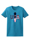 USA Bobsled Womens Dark T-Shirt by TooLoud-TooLoud-Turquoise-X-Small-Davson Sales