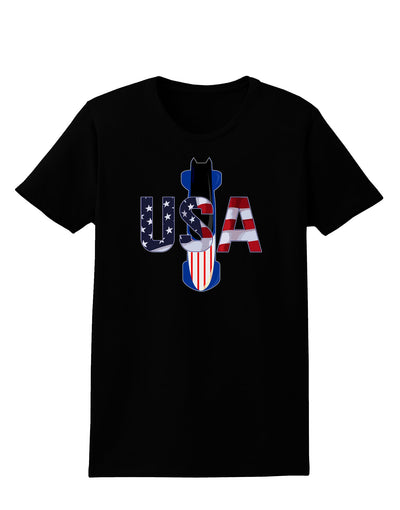 USA Bobsled Womens Dark T-Shirt by TooLoud-TooLoud-Black-X-Small-Davson Sales