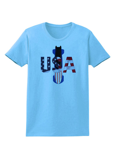 USA Bobsled Womens T-Shirt by TooLoud-TooLoud-Aquatic-Blue-X-Small-Davson Sales