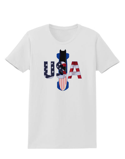 USA Bobsled Womens T-Shirt by TooLoud-TooLoud-White-X-Small-Davson Sales