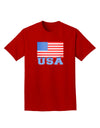 USA Flag Adult Dark T-Shirt by TooLoud-Mens T-Shirt-TooLoud-Red-Small-Davson Sales
