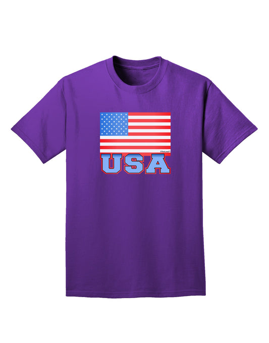 USA Flag Adult Dark T-Shirt by TooLoud-Mens T-Shirt-TooLoud-Purple-Small-Davson Sales