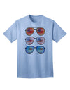 USA Flag Aviators Adult T-Shirt in Red, White, and Blue-Mens T-shirts-TooLoud-Light-Blue-Small-Davson Sales