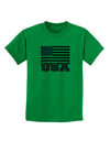 USA Flag Childrens T-Shirt by TooLoud-Childrens T-Shirt-TooLoud-Kelly-Green-X-Small-Davson Sales