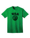 USA Flag Soccer Ball - Premium Adult T-Shirt for Sports Enthusiasts-Mens T-shirts-TooLoud-Kelly-Green-Small-Davson Sales