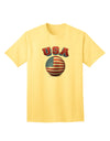 USA Flag Soccer Ball - Premium Adult T-Shirt for Sports Enthusiasts-Mens T-shirts-TooLoud-Yellow-Small-Davson Sales