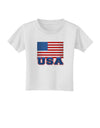 USA Flag Toddler T-Shirt by TooLoud-Toddler T-Shirt-TooLoud-White-2T-Davson Sales