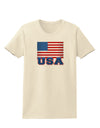 USA Flag Womens T-Shirt by TooLoud-Womens T-Shirt-TooLoud-Natural-X-Small-Davson Sales