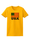 USA Flag Womens T-Shirt by TooLoud-Womens T-Shirt-TooLoud-Gold-X-Small-Davson Sales