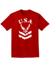 USA Military Air Force Stencil Logo Adult Dark T-Shirt-Mens T-Shirt-TooLoud-Red-Small-Davson Sales