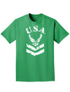 USA Military Air Force Stencil Logo Adult Dark T-Shirt-Mens T-Shirt-TooLoud-Kelly-Green-Small-Davson Sales