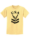 USA Military Air Force Stencil Logo Childrens T-Shirt-Childrens T-Shirt-TooLoud-Daffodil-Yellow-X-Small-Davson Sales