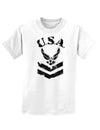 USA Military Air Force Stencil Logo Childrens T-Shirt-Childrens T-Shirt-TooLoud-White-X-Small-Davson Sales