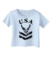 USA Military Air Force Stencil Logo Infant T-Shirt-Infant T-Shirt-TooLoud-Light-Blue-06-Months-Davson Sales