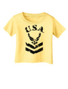 USA Military Air Force Stencil Logo Infant T-Shirt-Infant T-Shirt-TooLoud-Daffodil-Yellow-06-Months-Davson Sales