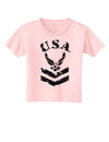 USA Military Air Force Stencil Logo Toddler T-Shirt-Toddler T-Shirt-TooLoud-Light-Pink-2T-Davson Sales