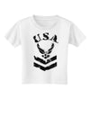 USA Military Air Force Stencil Logo Toddler T-Shirt-Toddler T-Shirt-TooLoud-White-2T-Davson Sales