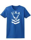 USA Military Air Force Stencil Logo Womens Dark T-Shirt-TooLoud-Royal-Blue-X-Small-Davson Sales