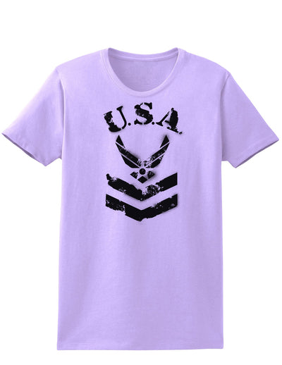 USA Military Air Force Stencil Logo Womens T-Shirt-Womens T-Shirt-TooLoud-Lavender-X-Small-Davson Sales