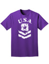 USA Military Army Stencil Logo Adult Dark T-Shirt-Mens T-Shirt-TooLoud-Purple-Small-Davson Sales