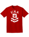 USA Military Army Stencil Logo Adult Dark T-Shirt-Mens T-Shirt-TooLoud-Red-Small-Davson Sales