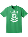 USA Military Army Stencil Logo Adult Dark T-Shirt-Mens T-Shirt-TooLoud-Kelly-Green-Small-Davson Sales
