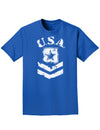 USA Military Army Stencil Logo Adult Dark T-Shirt-Mens T-Shirt-TooLoud-Royal-Blue-Small-Davson Sales