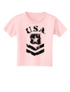 USA Military Army Stencil Logo Toddler T-Shirt-Toddler T-Shirt-TooLoud-Light-Pink-2T-Davson Sales