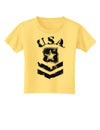 USA Military Army Stencil Logo Toddler T-Shirt-Toddler T-Shirt-TooLoud-Daffodil-Yellow-2T-Davson Sales