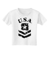 USA Military Army Stencil Logo Toddler T-Shirt-Toddler T-Shirt-TooLoud-White-2T-Davson Sales