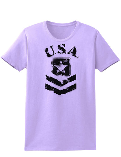 USA Military Army Stencil Logo Womens T-Shirt-Womens T-Shirt-TooLoud-Lavender-X-Small-Davson Sales