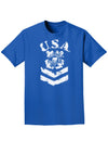 USA Military Coast Guard Stencil Logo Adult Dark T-Shirt-Mens T-Shirt-TooLoud-Royal-Blue-Small-Davson Sales