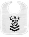 USA Military Coast Guard Stencil Logo Baby Bib