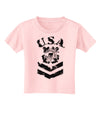 USA Military Coast Guard Stencil Logo Toddler T-Shirt-Toddler T-Shirt-TooLoud-Light-Pink-2T-Davson Sales