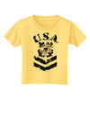 USA Military Coast Guard Stencil Logo Toddler T-Shirt-Toddler T-Shirt-TooLoud-Daffodil-Yellow-2T-Davson Sales