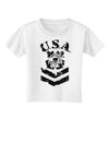 USA Military Coast Guard Stencil Logo Toddler T-Shirt-Toddler T-Shirt-TooLoud-White-2T-Davson Sales