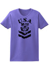 USA Military Coast Guard Stencil Logo Womens T-Shirt-Womens T-Shirt-TooLoud-Violet-X-Small-Davson Sales