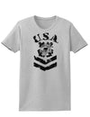 USA Military Coast Guard Stencil Logo Womens T-Shirt-Womens T-Shirt-TooLoud-AshGray-X-Small-Davson Sales