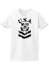 USA Military Coast Guard Stencil Logo Womens T-Shirt-Womens T-Shirt-TooLoud-White-X-Small-Davson Sales